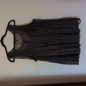 Torrid lace top with black cami size 2